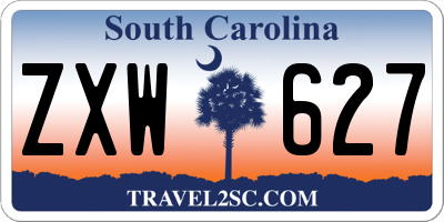 SC license plate ZXW627