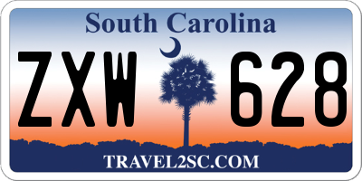 SC license plate ZXW628