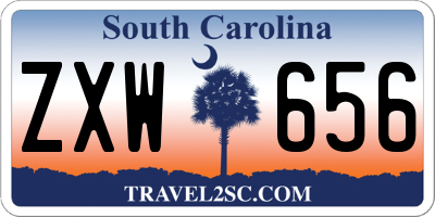 SC license plate ZXW656