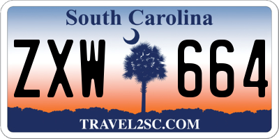 SC license plate ZXW664