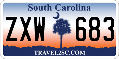 SC license plate ZXW683