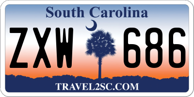 SC license plate ZXW686