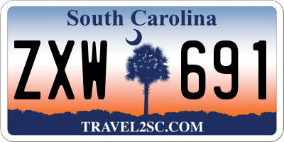SC license plate ZXW691