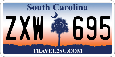 SC license plate ZXW695