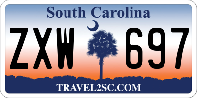 SC license plate ZXW697