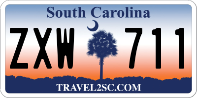 SC license plate ZXW711