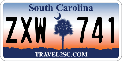 SC license plate ZXW741