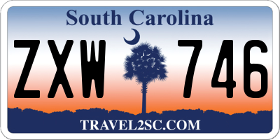SC license plate ZXW746