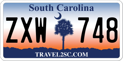 SC license plate ZXW748