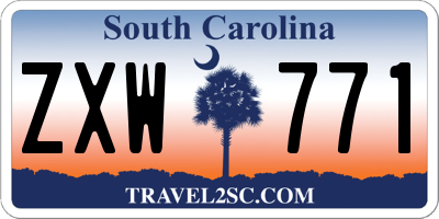 SC license plate ZXW771