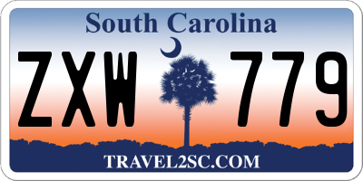 SC license plate ZXW779