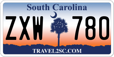 SC license plate ZXW780