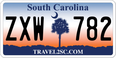 SC license plate ZXW782