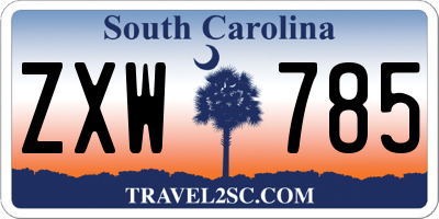SC license plate ZXW785
