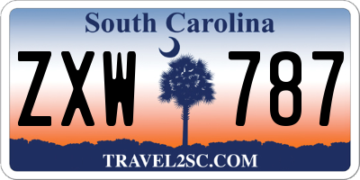 SC license plate ZXW787
