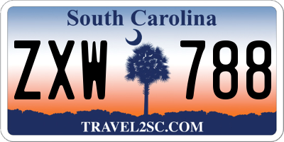 SC license plate ZXW788