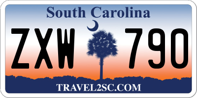 SC license plate ZXW790