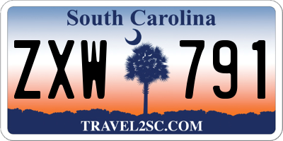 SC license plate ZXW791