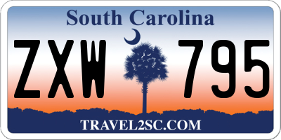 SC license plate ZXW795