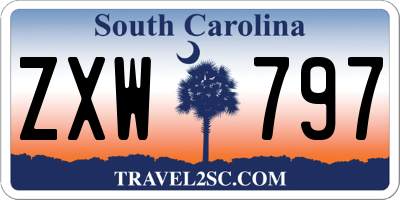 SC license plate ZXW797