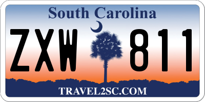 SC license plate ZXW811