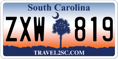 SC license plate ZXW819