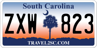 SC license plate ZXW823