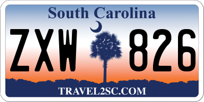 SC license plate ZXW826