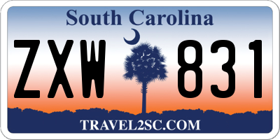 SC license plate ZXW831