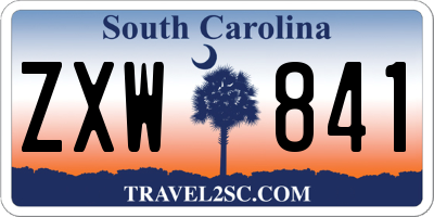SC license plate ZXW841