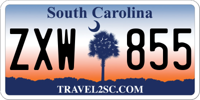 SC license plate ZXW855