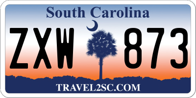 SC license plate ZXW873