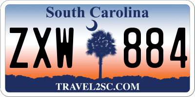 SC license plate ZXW884