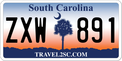 SC license plate ZXW891