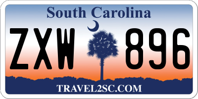 SC license plate ZXW896