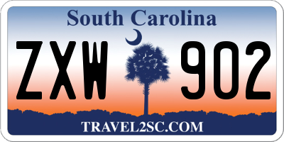 SC license plate ZXW902