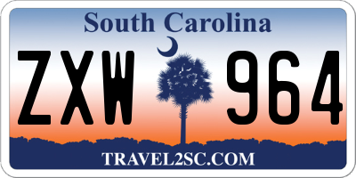 SC license plate ZXW964
