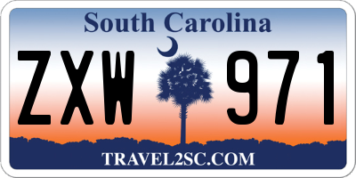 SC license plate ZXW971
