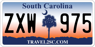 SC license plate ZXW975