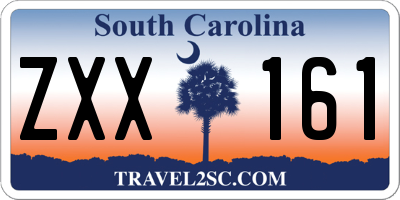 SC license plate ZXX161