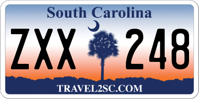 SC license plate ZXX248