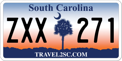 SC license plate ZXX271