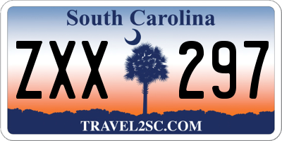 SC license plate ZXX297