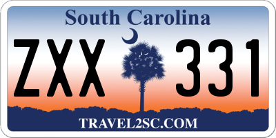 SC license plate ZXX331
