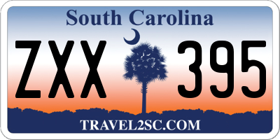 SC license plate ZXX395
