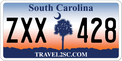 SC license plate ZXX428