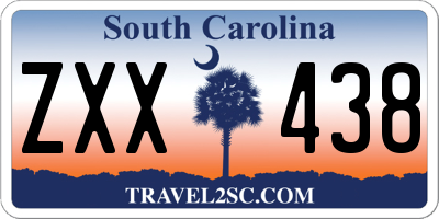 SC license plate ZXX438