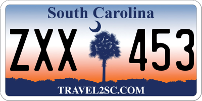 SC license plate ZXX453