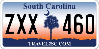 SC license plate ZXX460