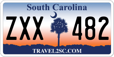 SC license plate ZXX482